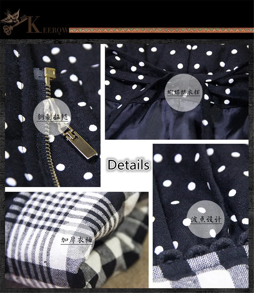 Vintage Thick Winter Women Hooded Coat 80% Cotton Polka Dot Patchwork Thicken Women Coats Warm Cotton Parka Linen Jacket Women (13)
