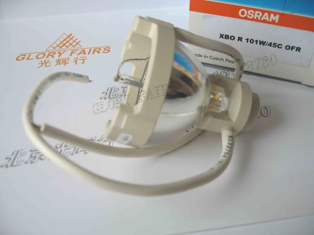 

Osram XBO R 101W/45C Czech Republic DC,xenon short arc lamp,endoscopy fiber optic light source,101W OFR bulb,XBOR 101W/45 C