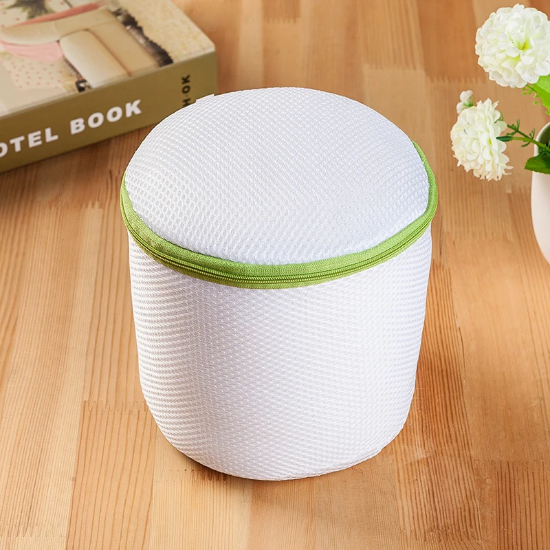 6 Sizes/set Zippered Foldable Nylon Laundry Bag Bra Socks Underwear Clothes Washing Machine Protection Net Mesh Bags