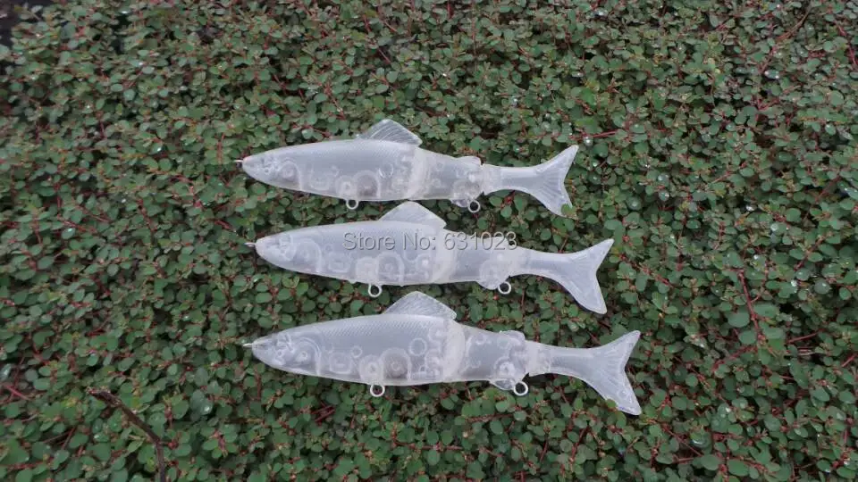 

MR OCTOPUS 8pcs Unpainted Clear Plastic Fishing Lure Bodies. 174#------12.5cm .15.5g