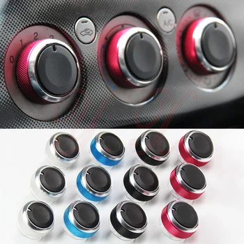 

3x High quality Interior For Ford Air Conditioning Control Switch Knob Cover Sticker For Ford Focus 2 MK2 Mondeo Accessories