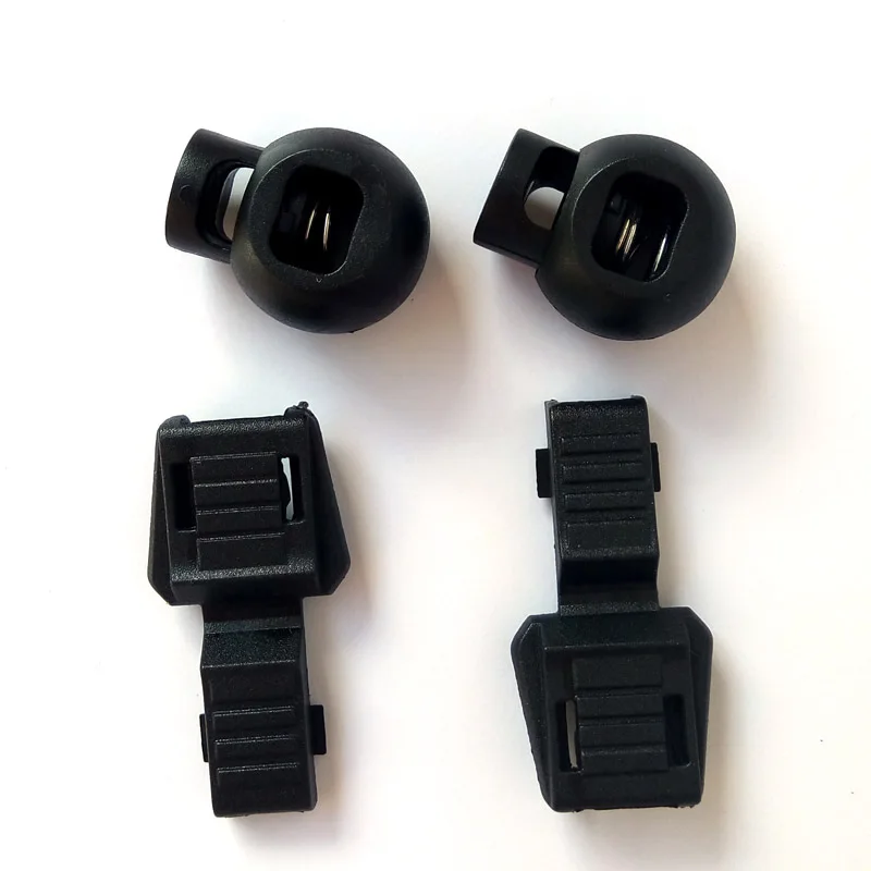 JUP1-50 Sets Blacke Magnetic Elastic Shoes Buckles Decorative Buckles Child Adult Closures No-tie Shoelaces Never Tie Lace Again