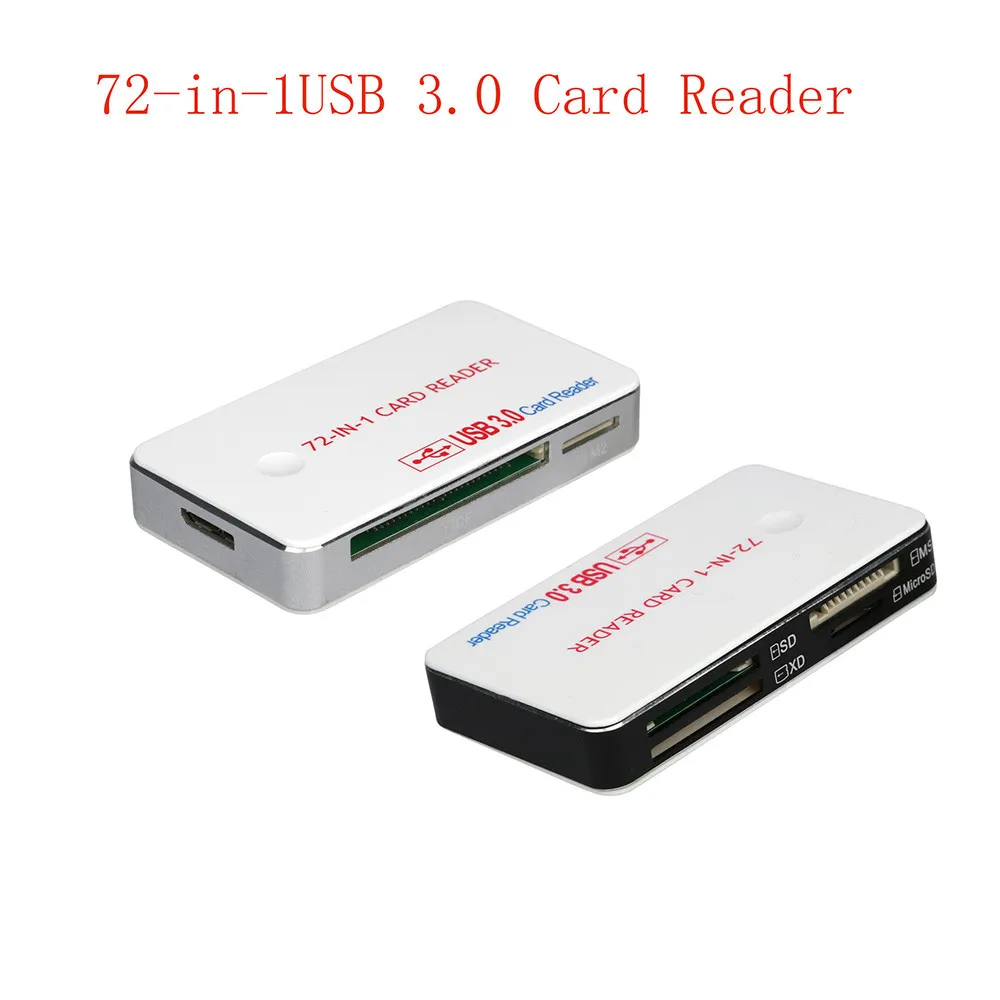 Кардридер 72-in-1USB 3,0 Card Reader Совместимость со всеми версиями SD/HC, MICROSD Прямая доставка Jan12