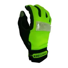 Подлинная Высокое качество Светоотражающие Экстра прочный прокол сопротивление Нескользящие рабочие перчатки(большой, зеленый