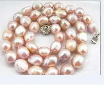 

elegant11-12mm south sea gold pink baroque pearl necklace 18inch KKK