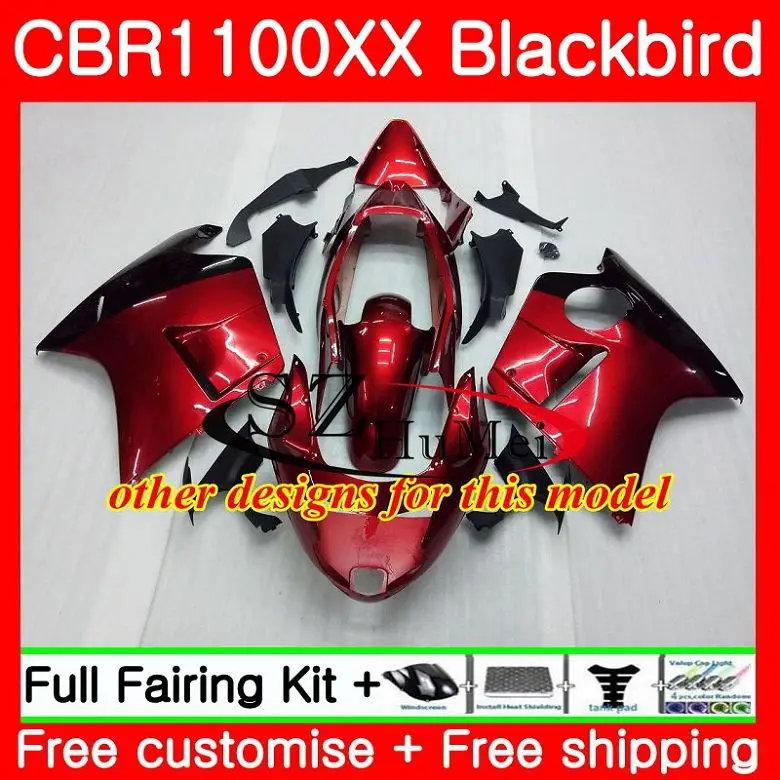 Обтекатели для HONDA CBR1100XX Blackbird CBR1100 синий XX 1996 1997 1998 1999 2000 2001 63SH12 CBR 1100XX 96 97 98 99 00 01