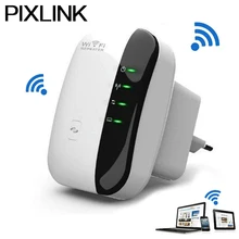 PIXLINK 300Mbps Wireless WiFi Repeater Network Router Wi Fi Repetidor Signal Expander Booster Extend Amplifier 802