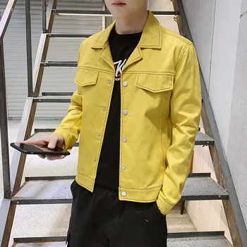 

Spring 2020 new men casual jacket tide fall handsome denim jacket