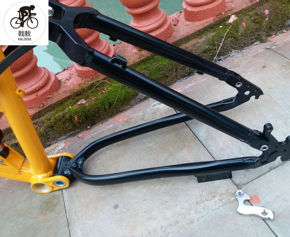 Flash Deal Kalosse adults  mountain  bicycle frame  27.5X17 inch soft-tail  190mm travel  27.5er mountain  bike frame 8