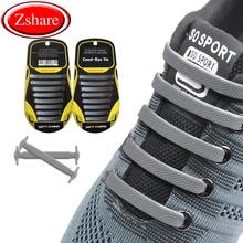 16 Pcs No Tie Shoe laces Elastic Silicone Shoelaces Kids Adult Quick Rubber Shoe lace Outdoor Safety Sneakers Lazy laces Unisex