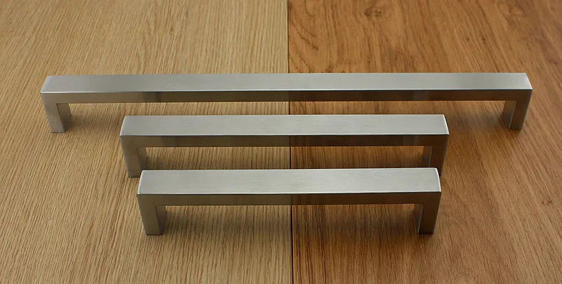 Современный Лаконичный Дизайн Стиль атласная никелевая нержавеющая сталь 304 выдвижные ящики ручки шкафа
