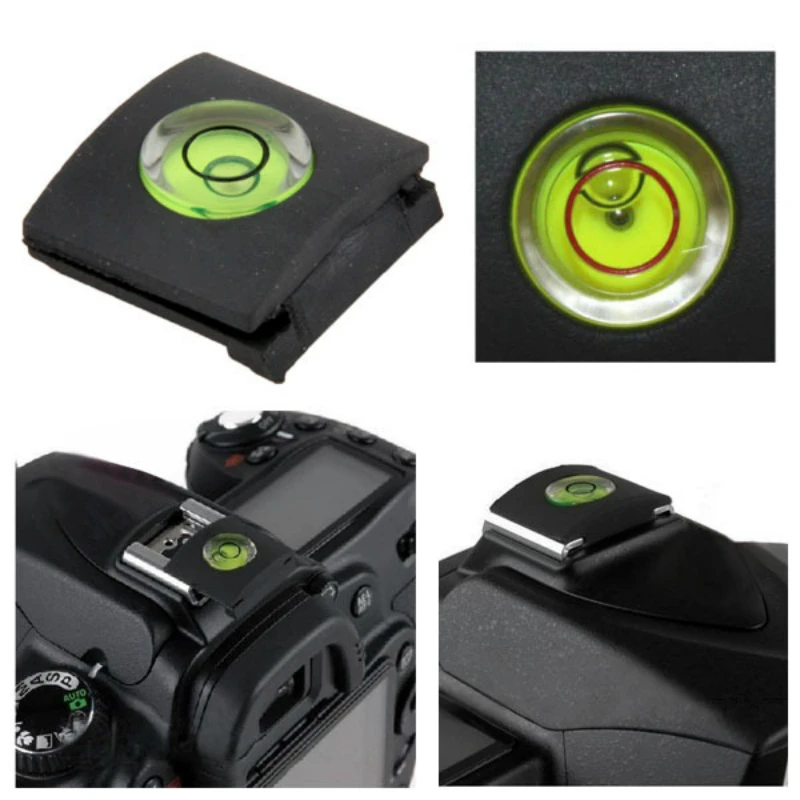 Аксессуары для камеры, универсальная зеркальная камера, пузырьковый спиртовой уровень+ Защитная крышка для горячего башмака для Nikon Canon Casio Fuji samsung