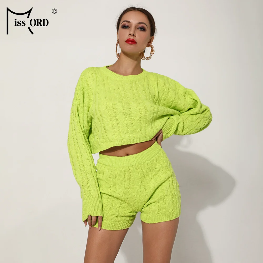 

Missord 2019 Women Sexy Two Pcs Set Off Shoulder Jumpsuit Elegant Solid Color Playsuit FT18991