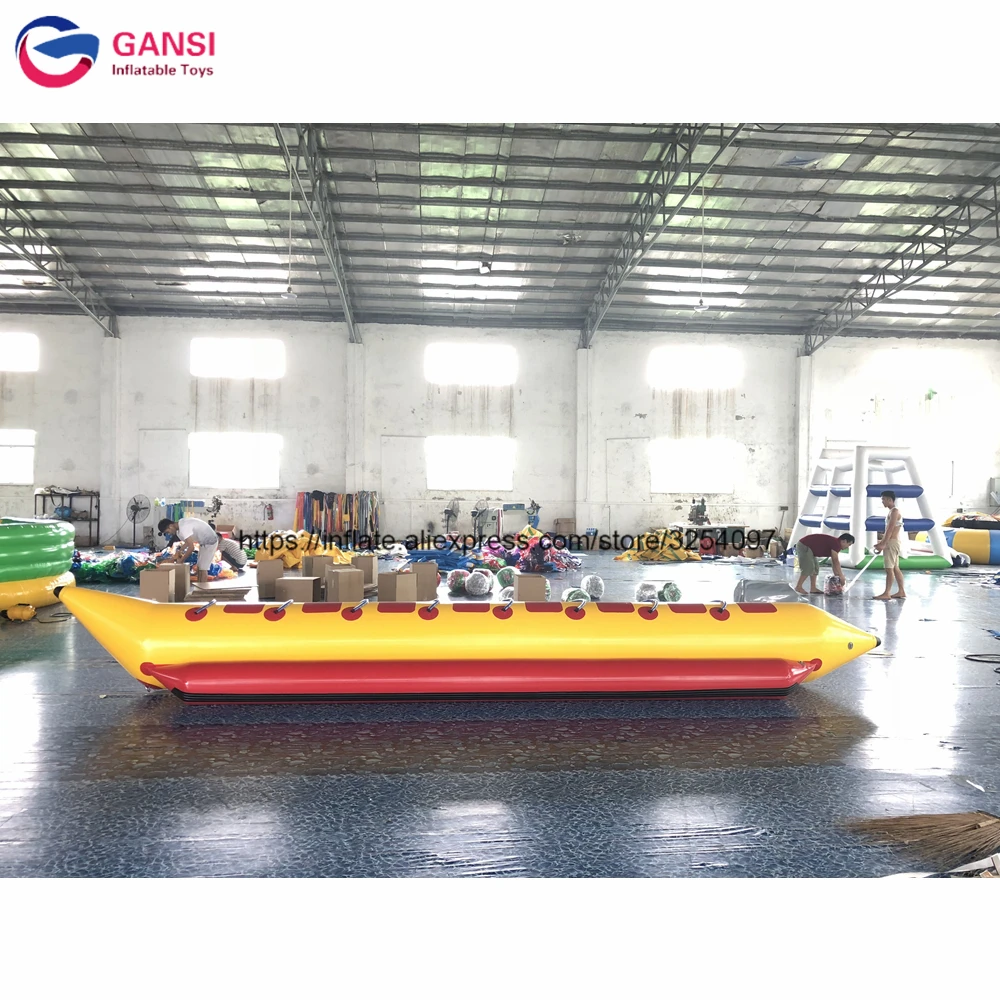 8 Seats Inflatable Sea Water Flying Boat Tube,Towables Fly Fish Boat Inflatable Water Banana Boat For Advanture