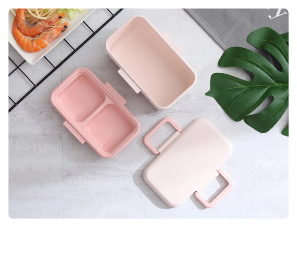 ONEUP Bento Box из бамбукового волокна, коробка для обеда из микрофибры, экологичный контейнер для хранения еды без бисфенола для пикника, школы, офиса