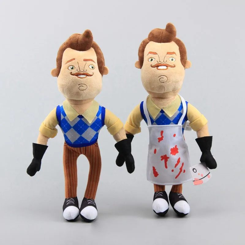 2019 New Hello Neighbor Plush Toys Dolls Game The Neighbor Apron & Cleaver Soft Stuffed Doll Kids Friends Gift 25-40cm (3)