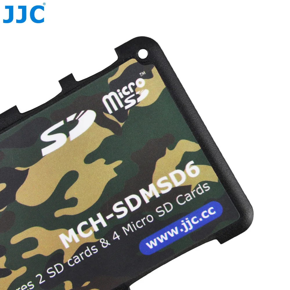 JJC держатель карты памяти для 2 sd-карт+ 4 Micro SD хранение карт чехол