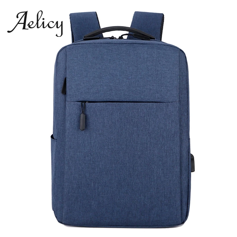 Мужской деловой рюкзак Aelicy большой школьный с usb-портом для ноутбука 2019 | Багаж и