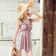 Облегающий купальник бикини для девочек купальный костюм для девочек для женщин пуш-ап цельная Женская юбка женский блок размер брюки Пейсли