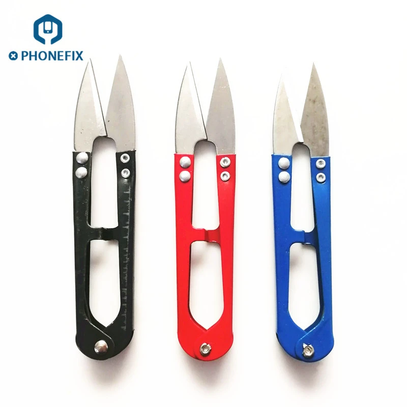 

PHONEFIX High Quality U-Type Mini Scissors Line Cutter Cable Cutter Embroider Sewing Tool for Mobile Phone Repair