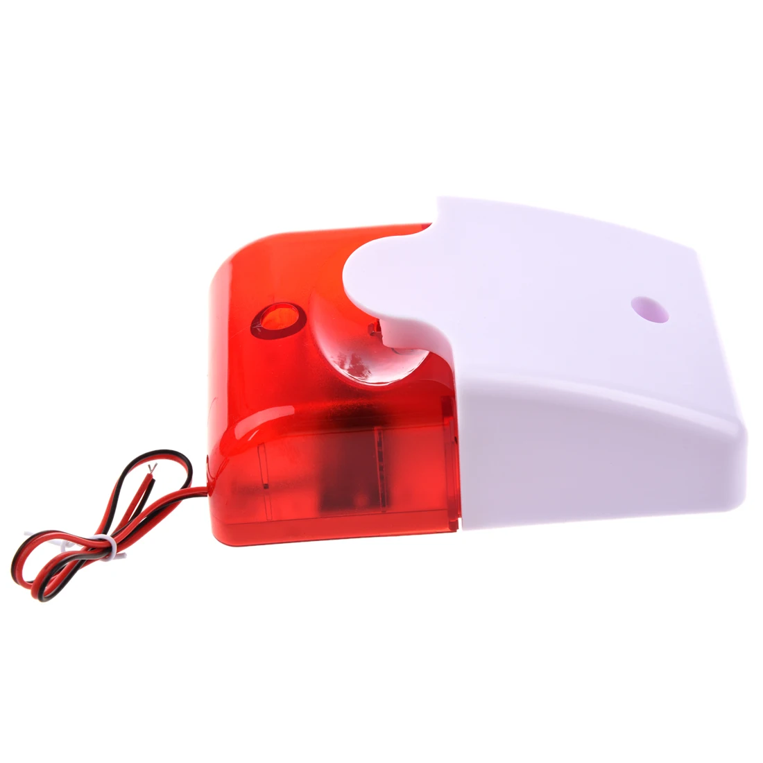 MOOL 12V Wired Sound Alarm Strobe Flashing Light Siren Home Security