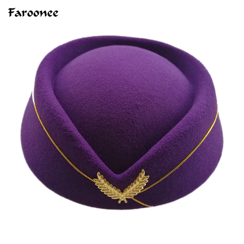 Coiffe Hotesse De L Air Stewart Bleu Chapeau Deguisement Ebay