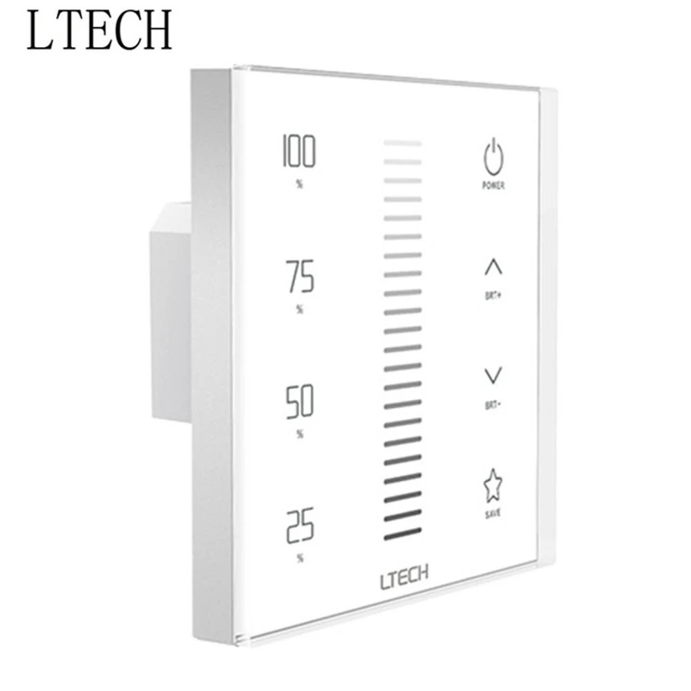 

LTECH Dimming Touch Panel E1S-AD 3 in 1 Function RF Wireless Control 0-10V 10VPWM Output Control 100~240V Input Led Light