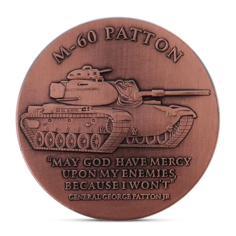 Памятная коллекция монет из цинкового сплава M60 Patton Main Battle Tank подарочный
