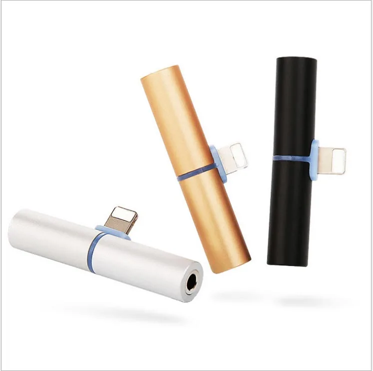 High Quality for Lightning to 3 5mm Jack 2in1 Charging Audio Adapter Earphone Headphone Cable Audio Converter for Apple iPhone 7