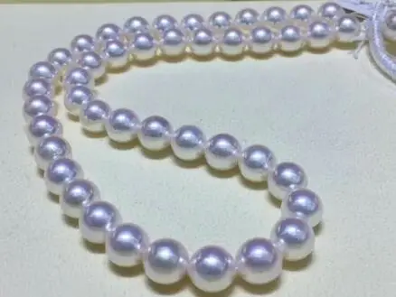 

free shipping >>>>noble jewelry gorgeous 11-13mm south sea round white pearl necklace 14k