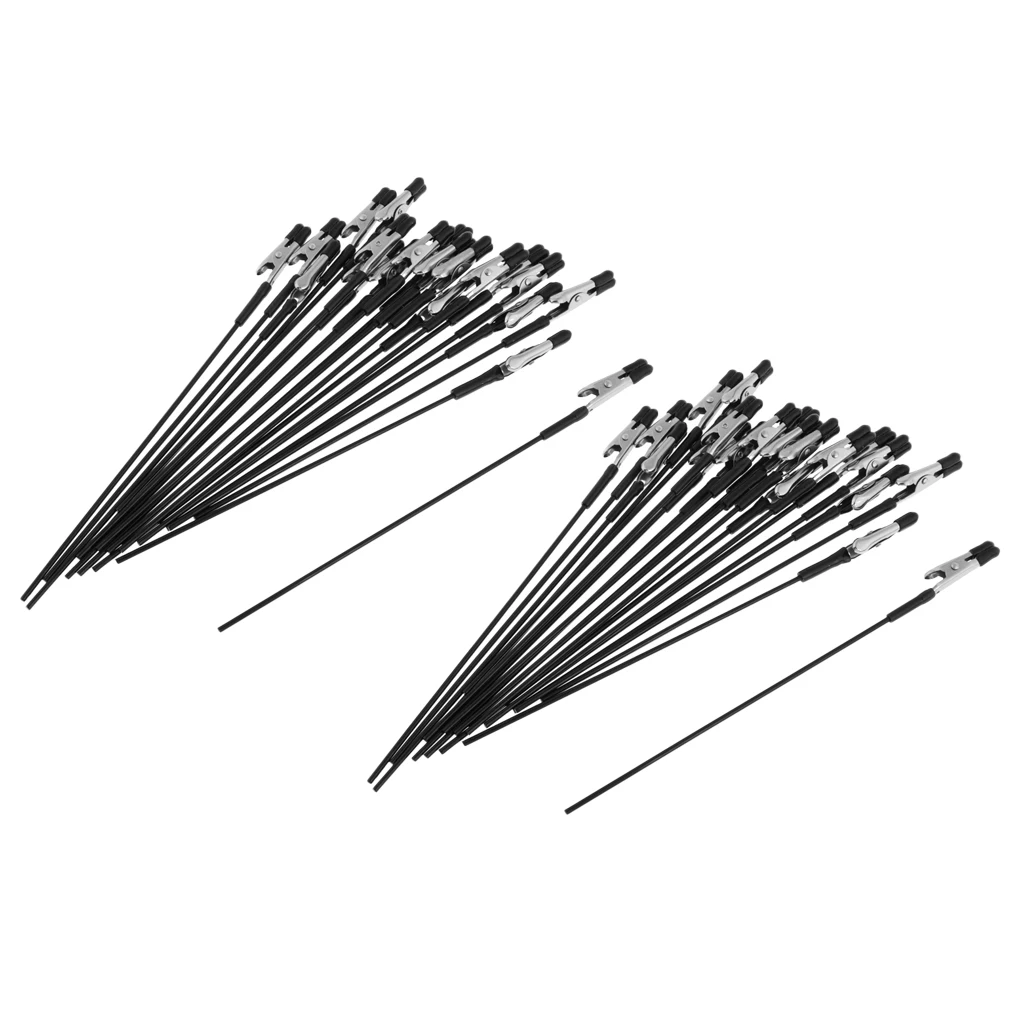 MagiDeal 40Pcs 17.8cm Airbrush Alligator Clip Military Model Color Inkjet Painting Sticks Tools for Gundam Figure Toy