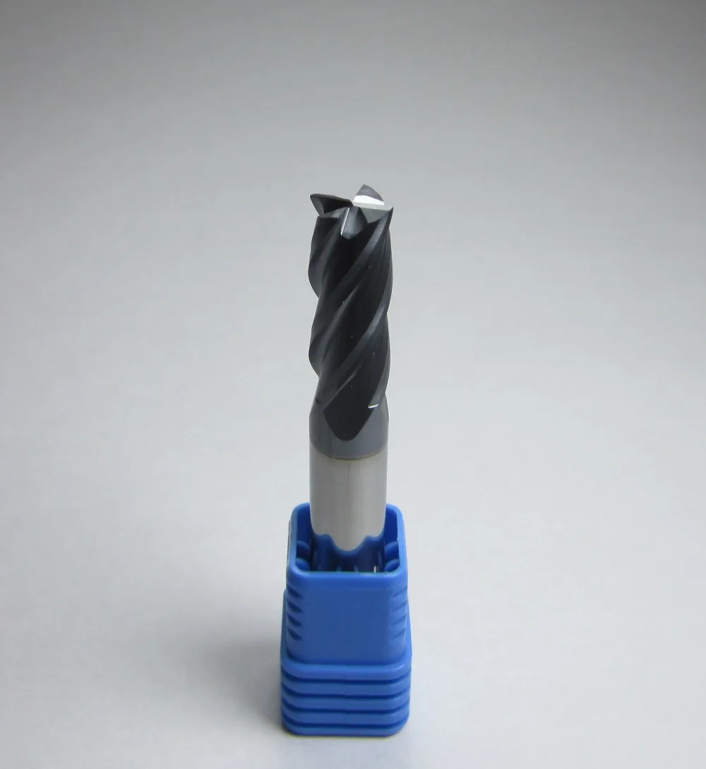 4pcs Dia 10mm Tungsten Carbide End Mills Hrc45 4 Flutes Milling Cutter