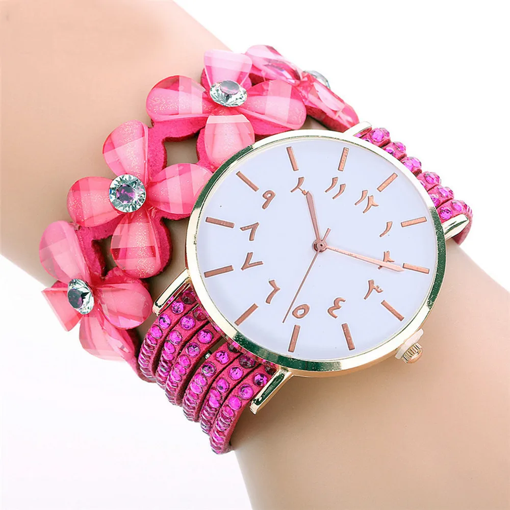 CCQ Beautiful Fashion Bracelet Watch simple bracelet belt quartz watch circle Round bracelet ladies watch For Gifts