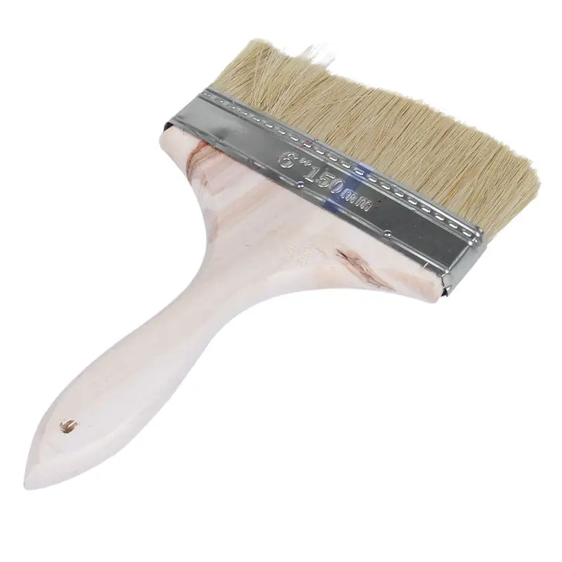 6 "Широкая щетина для волос деревянная кисть для краски инструмент для краски стен