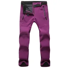 Зимняя женская обувь Водонепроницаемый треккинг флисовая куртка флис Походные штаны, штаны для отдыха путешествия Кемпинг, катание на лыжах Термальность брюки 3XL