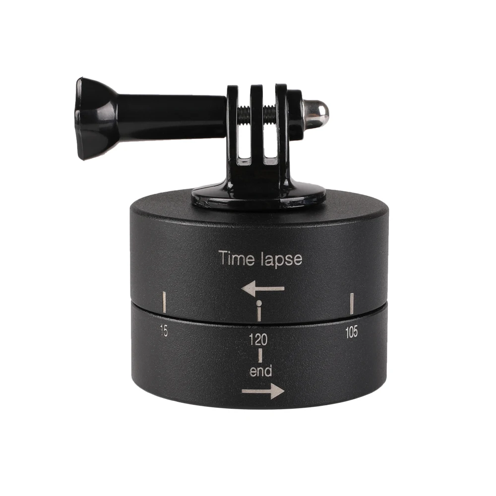 

Kaliou 120 minute Automatic Time Lapse 360 Rotation Time Lapse Timer Tripod Head Photography Delay Automatic Tilt Head