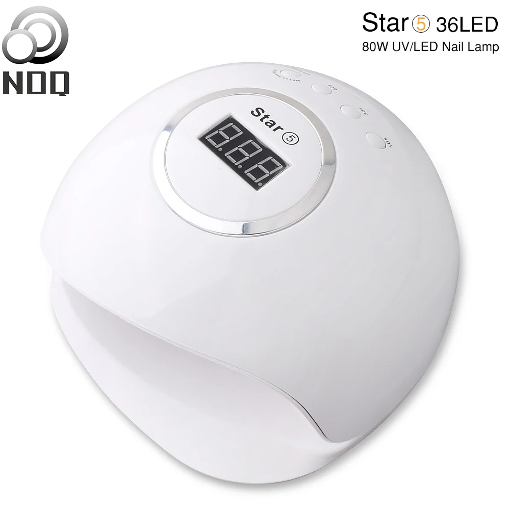 

NOQ Max72W UV LED Nail Lamp Star 5 For Nails 36 Leds For Nail Dryer Manicure Drying Gel Polish 10s/30s/60s/99s Auto Sensor Tools