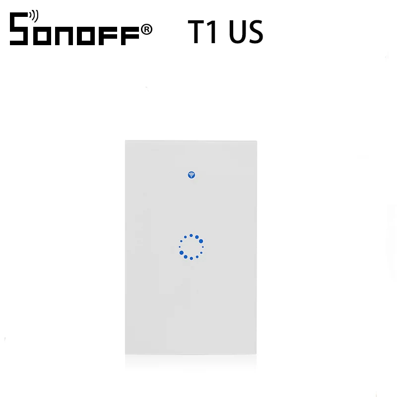 2 шт. Sonoff T1 US Smart Wifi настенный сенсорный выключатель света сенсорный/WiFi/315 RF/APP пульт дистанционного управления контроллер для умного дома работа с Alexa - Комплект: Option 1