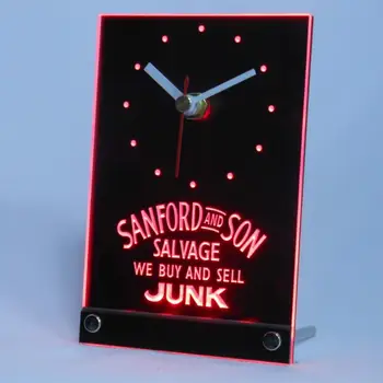 

tnc0235 Sanford and Son buy sell Junk Table Desk 3D LED Clock