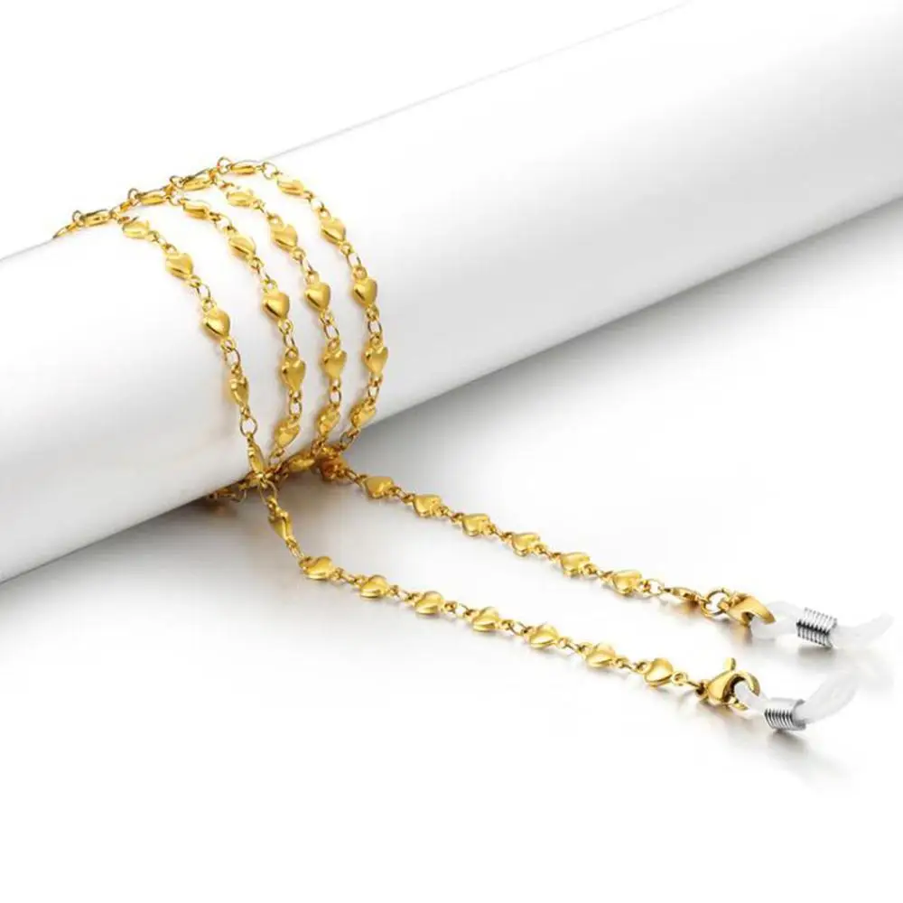 Очки с надписью Love Charm из нержавеющей стали шейный ремешок цепочка для очков