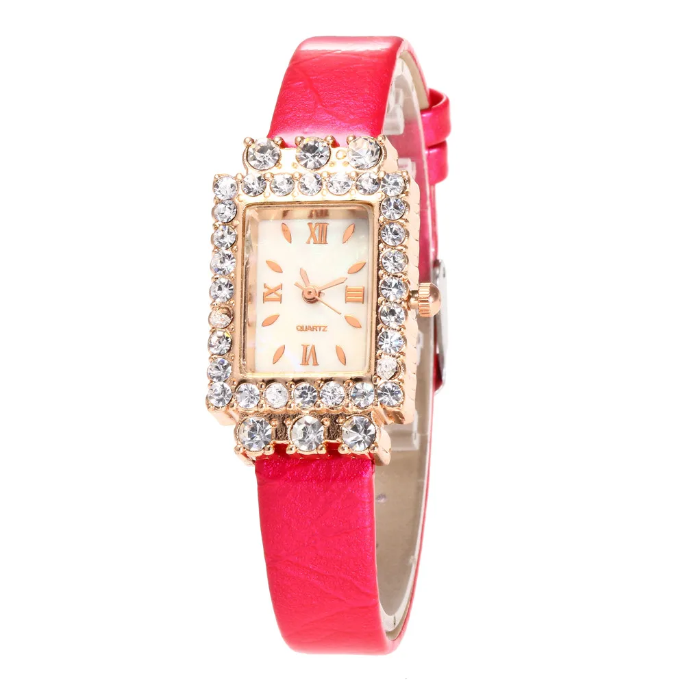 

Square Luxury Women Watches Rhinestone Ladies Wristwatch Women's Quartz Wrist Watch Female Clock Quartz-watch Relogio Feminin #7
