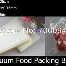 100 шт 25*36 см прозрачная вакуумная пластиковая упаковка для пищевых продуктов, термоуплотнительная вакуумная пластиковая сумка