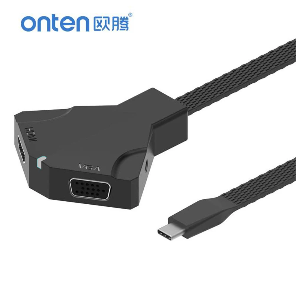 USB 3 1 C type до 4K 2K HD HDMI VGA 5 мм аудио адаптер USB-C конвертер кабель для ноутбука Macbook Google |