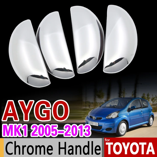 for Toyota Aygo MK1 2005 2013 Luxurious Chrome Handle Cover Trim