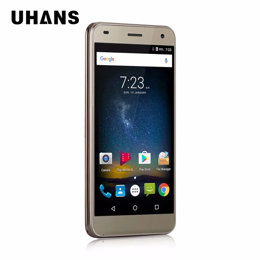 Original UHANS H5000 5 0 HD Quad Core 4G LTE Smartphone Android 6 0 3GB RAM