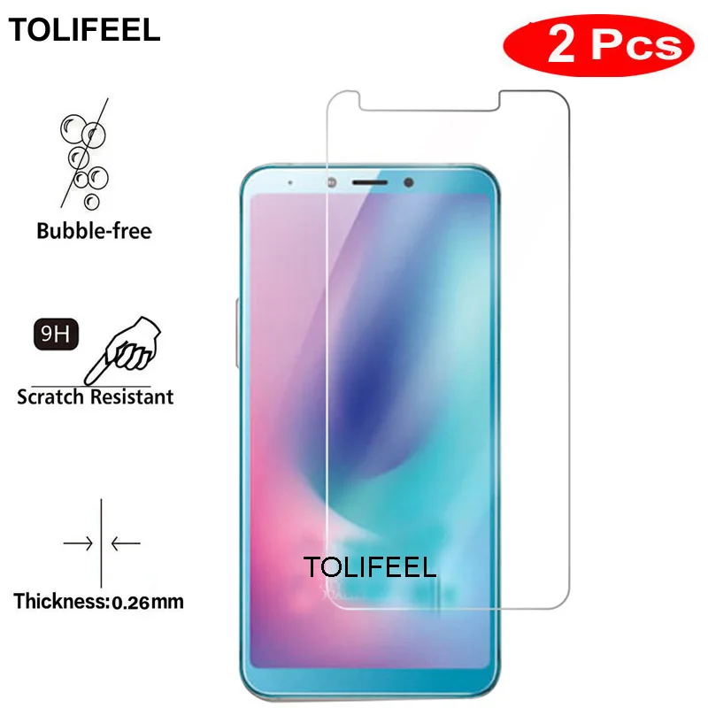 2 шт TOLIFEEL закаленное стекло для samsung Galaxy A6S протектор экрана 9 H прозрачная защитная