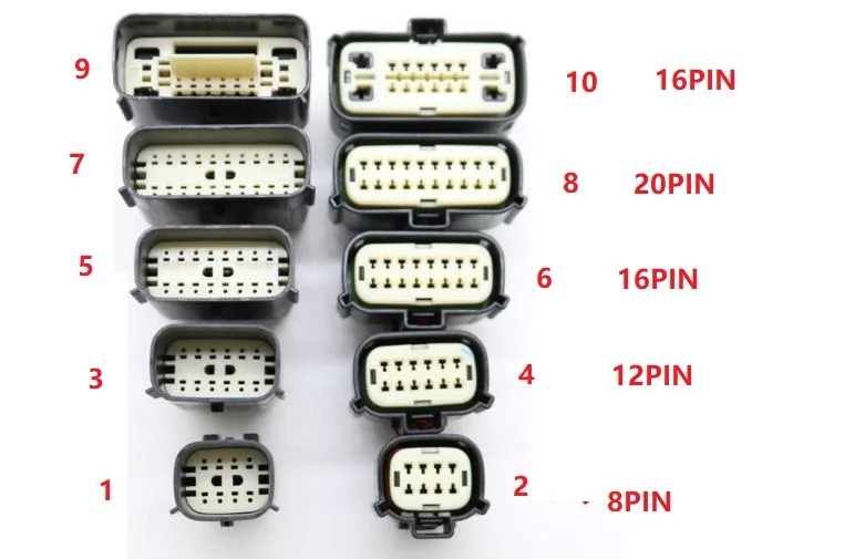 1 шт. разъем дневного света для фар автомобильный штыревой разъем: 8PIN 12PIN 16PIN