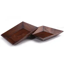 Ретро классические недорогие твердая древесина сухофрукты блюд, закуски, Дим блюд, подставки, рестораны 10*10 см