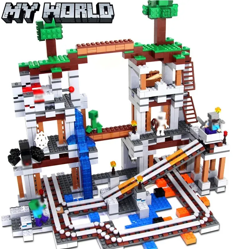 

922Pcs Mailackers Minecrafted The Mine Educational Bricks My World Building Blocks Kids Gifts For Children Figures toy