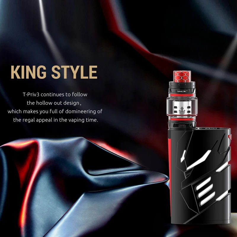 Оригинальная электронная сигарета SMOK T PRIV 3 комплекта 300 Вт с атомайзером V12 Prince 8
